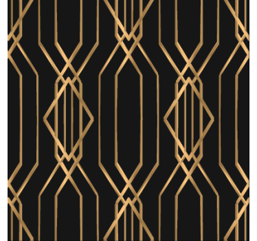 Papel tapiz comedor elegancia art deco - TenVinilo