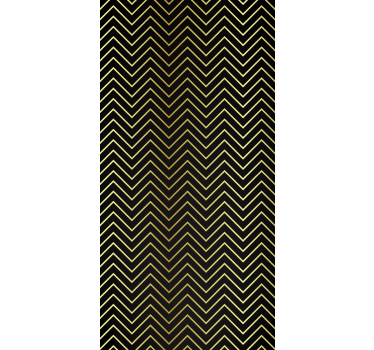 Papel tapiz geométrico motivo chevron dorado - TenVinilo