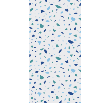 Papel tapiz textura tonos azules terrazzo - TenVinilo