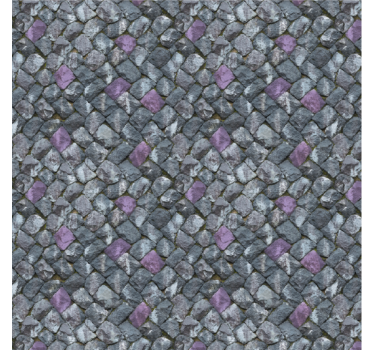 Papel tapiz piedra estilo kawaii piedras irregulares - TenVinilo