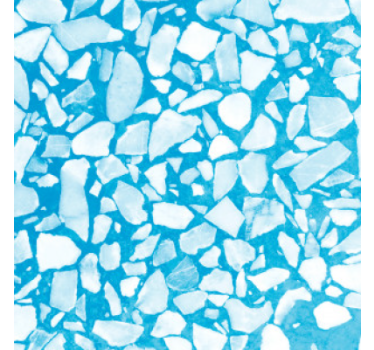 Papel tapiz piedra mosaico chill azul - TenVinilo