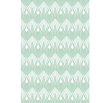 Papel tapiz oficina patrón hojas verdes pastel - TenVinilo