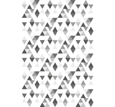 Papel tapiz moderno patrón de triángulos grises - TenVinilo