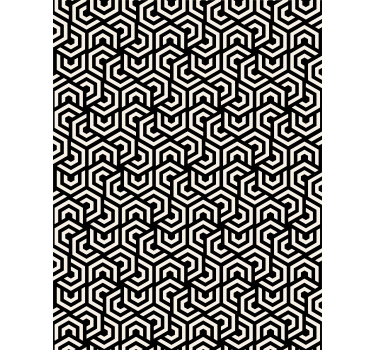 Papel tapiz moderno patrón hipnótico - TenVinilo