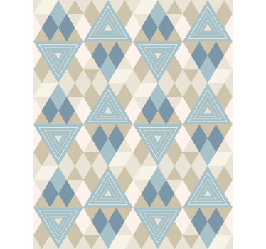 Papel tapiz moderno patrón de triángulos geométricos - TenVinilo