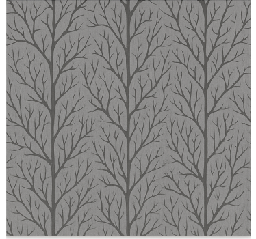 Papel tapiz comedor árboles del bosque gris - TenVinilo