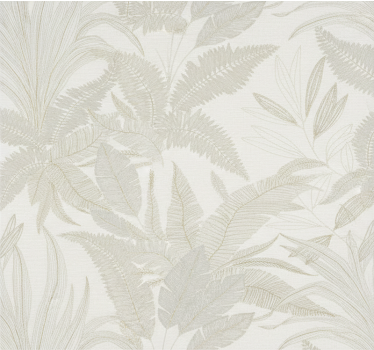 Papel tapiz recámara matrimonial mural botánico beige - TenVinilo