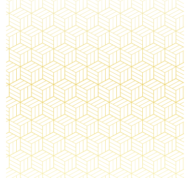 Papel tapiz cuadrados cubos geométricos dorados - TenVinilo