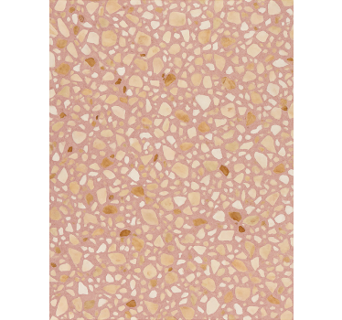 Papel tapiz piedra terrazzo rosa tierra - TenVinilo
