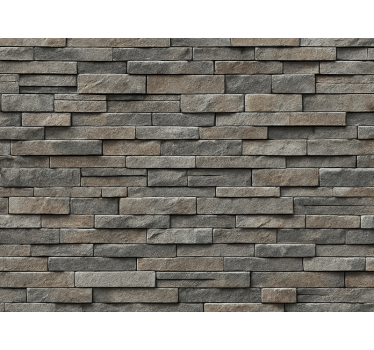 Papel tapiz piedra piedra de pizarra natural - TenVinilo