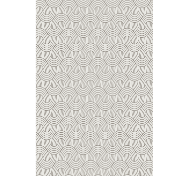 Papel tapiz flores patrón ilusión art deco - TenVinilo