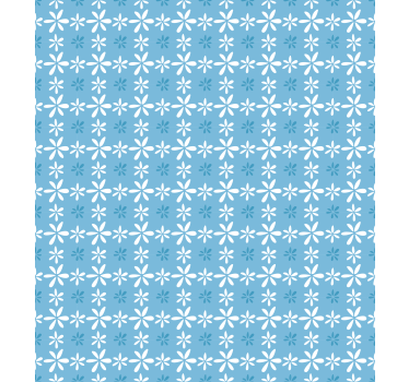 Papel tapiz flores margaritas blancas - TenVinilo