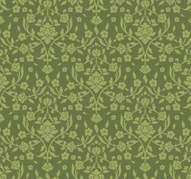 Papel pintado verde estilo inglés vintage - TenVinilo