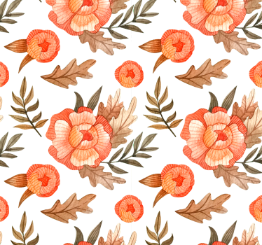 Papel pared de flores de naturaleza - TenVinilo