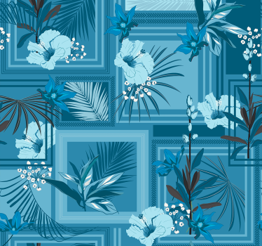 Papel decorativo para baño naturaleza floral  - TenVinilo