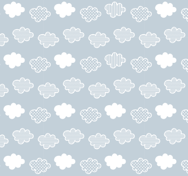 Papel pared con textura de nubes azules - TenVinilo