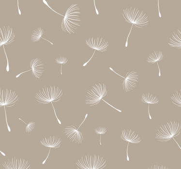 Papel pintado flores diente de león volando - TenVinilo