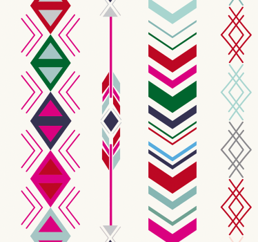 Papel para pared moderno flechas colores pastel - TenVinilo
