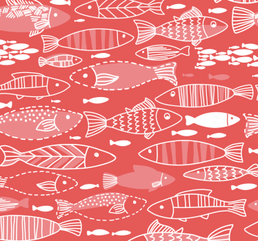 Papel pintado recibidor peces bajo el mar - TenVinilo