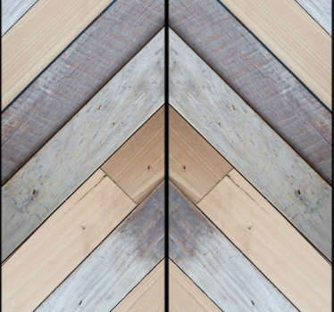 Papel pintado madera rayas zig zag grises - TenVinilo