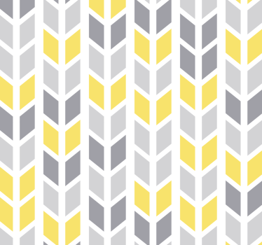 Papel pintado patrón triangulo gris y amarillo - TenVinilo