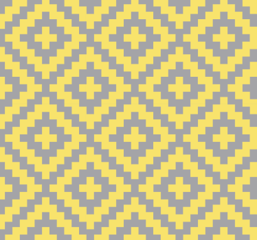 Papel pintado triángulos colores gris y amarillo - TenVinilo