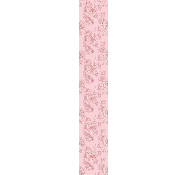 Papel tapiz flores patrón de dibujo rosa - TenVinilo