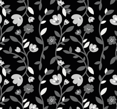 Papel tapiz flores motivo floral - TenVinilo