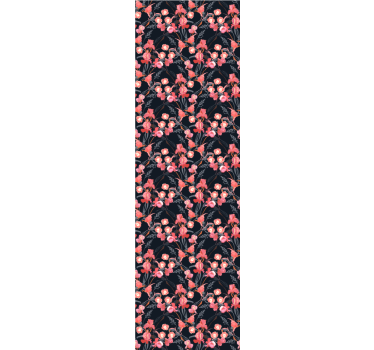 Papel tapiz flores conjunto floral - TenVinilo