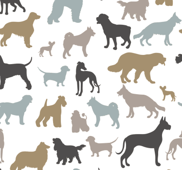 Papel tapiz gatos siluetas felinas - TenVinilo