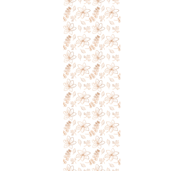 Papel tapiz flores acento floral - TenVinilo