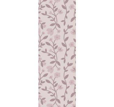 Papel tapiz flores elegantes siluetas florales - TenVinilo
