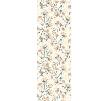 Papel pared naturaleza Estampado de flores vintage - TenVinilo