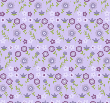 Papel tapiz flores patrón con motivos florales - TenVinilo
