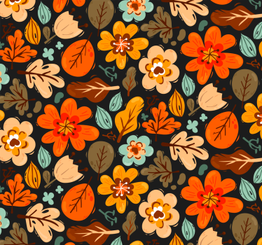 Papel tapiz flores arreglo floral - TenVinilo