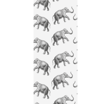 Papel tapiz elefantes repetición de elefante - TenVinilo