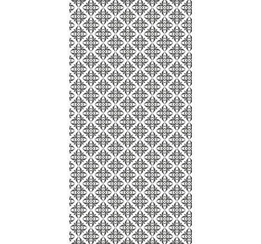 Papel tapiz oficina elegante floral negro - TenVinilo