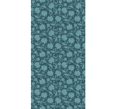 Papel floral Jardín secreto azul - TenVinilo