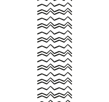 Papeles de pared modernos Zig zag blanco y negro - TenVinilo