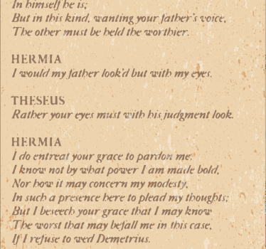 Papel pintado letra obra shakespeare - TenVinilo