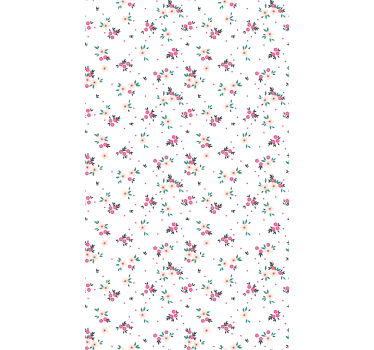 Papel tapiz flores exhibición de ramo floral - TenVinilo