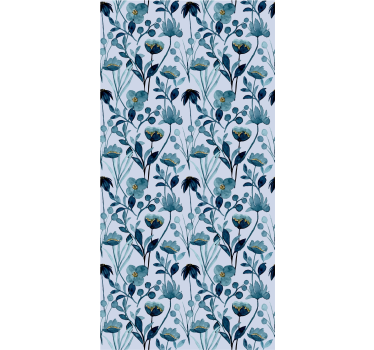 Papel tapiz flores elegancia botánica floral - TenVinilo