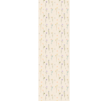 Papel tapiz flores elegancia de flores silvestres - TenVinilo