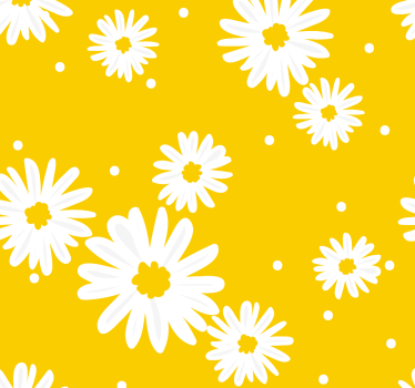 Papel tapiz flores delicia de margarita - TenVinilo