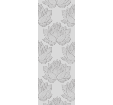 Papel tapiz flores flores de loto - TenVinilo