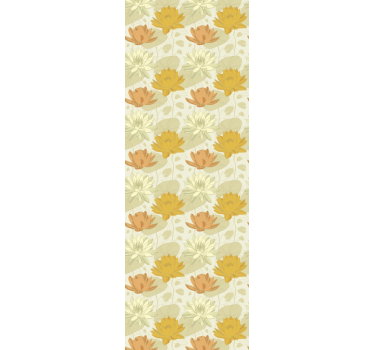 Papel tapiz flores patrón de arreglo floral - TenVinilo