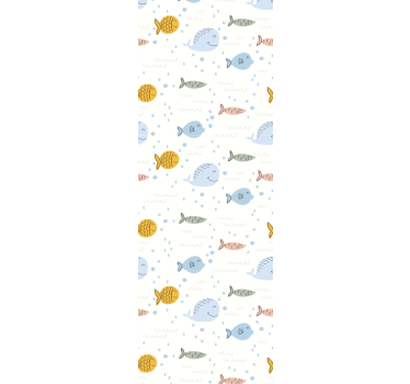 Papel tapiz peces motivo acuático - TenVinilo