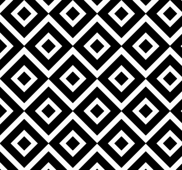 Papel pintado baño geométrico blanco y negro - TenVinilo