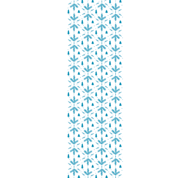 Papel pared nórdico Temporadas de estilo nórdico azul - TenVinilo