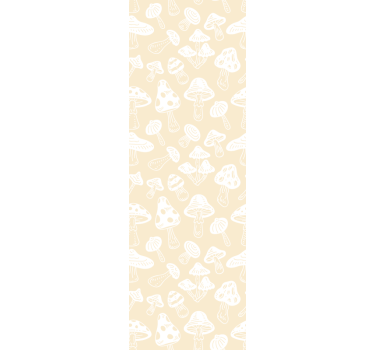 Papel tapiz animales bocetos de hongos - TenVinilo